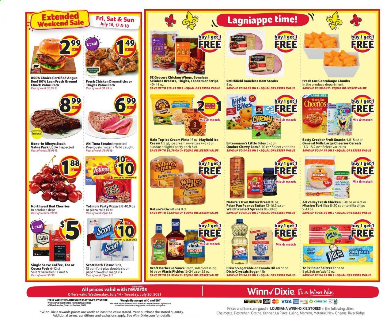 Winn Dixie (AL, FL, GA, LA) Weekly Ad Flyer July 14 to July 20