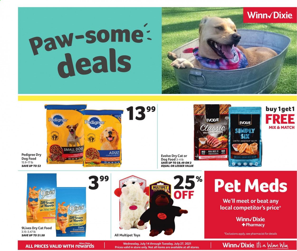 Winn Dixie (AL, FL, GA, LA) Weekly Ad Flyer July 14 to July 27