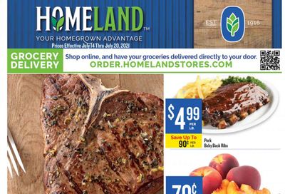 Homeland (OK, TX) Weekly Ad Flyer July 14 to July 20