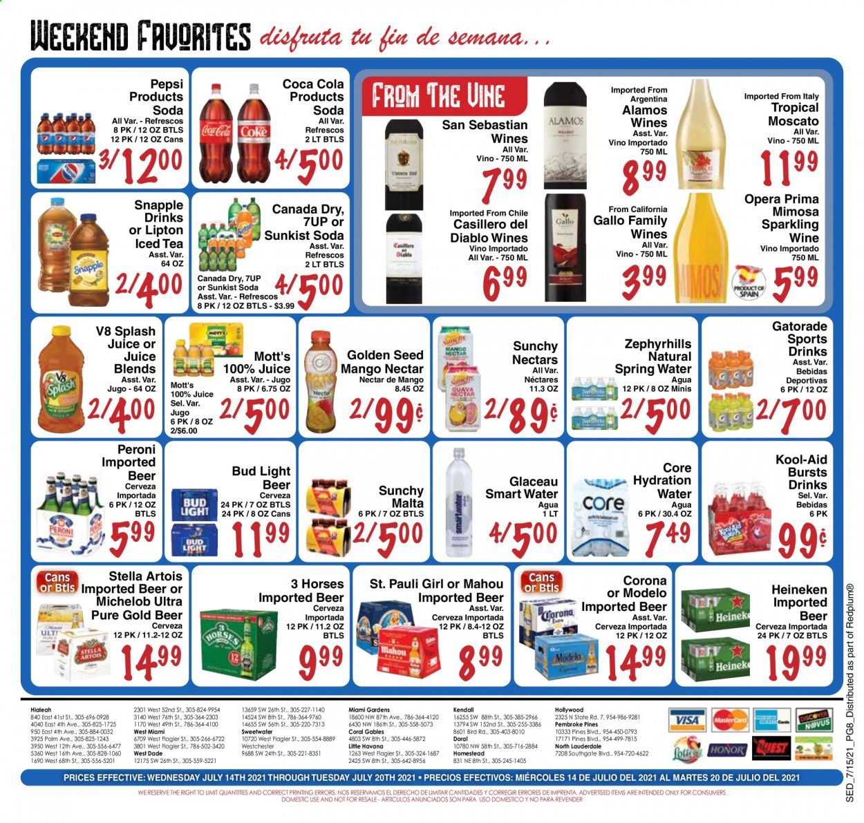 Sedano's (FL) Weekly Ad Flyer July 14 to July 20