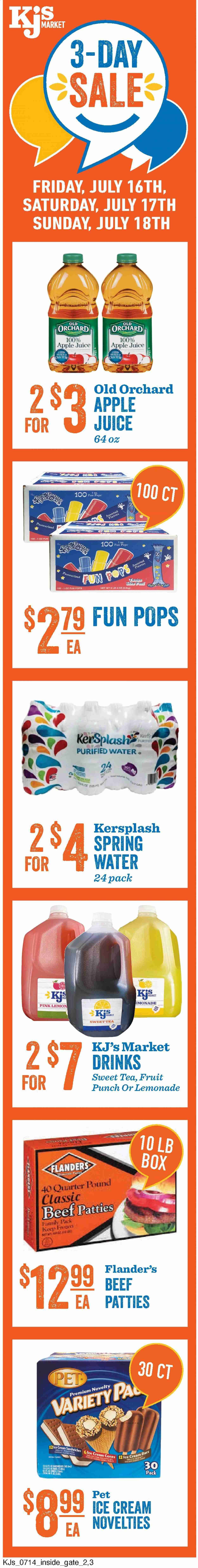 KJ´s Market (GA, SC) Weekly Ad Flyer July 14 to July 20