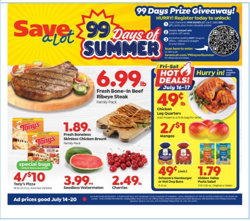 Save a Lot Weekly Ad Flyer July 14 to July 20