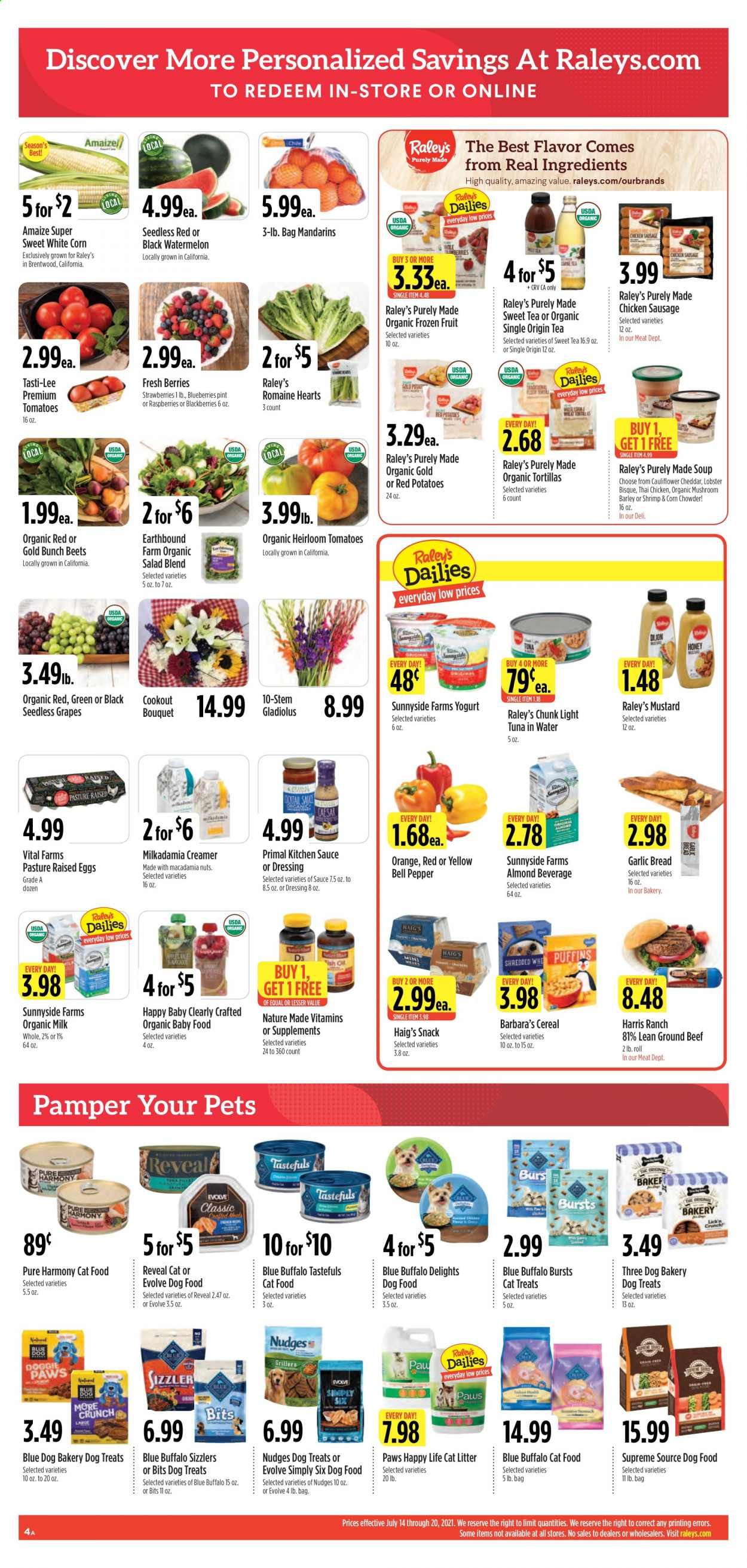 Raley's (CA, NV) Weekly Ad Flyer July 14 to July 20