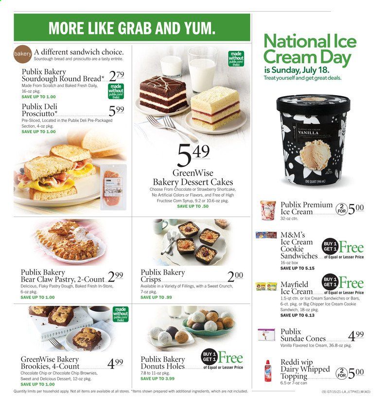 Publix (AL, FL, GA, NC, SC, TN) Weekly Ad Flyer July 15 to July 21