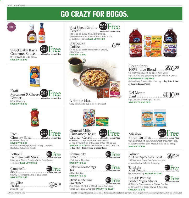 Publix (AL, FL, GA, NC, SC, TN) Weekly Ad Flyer July 15 to July 21