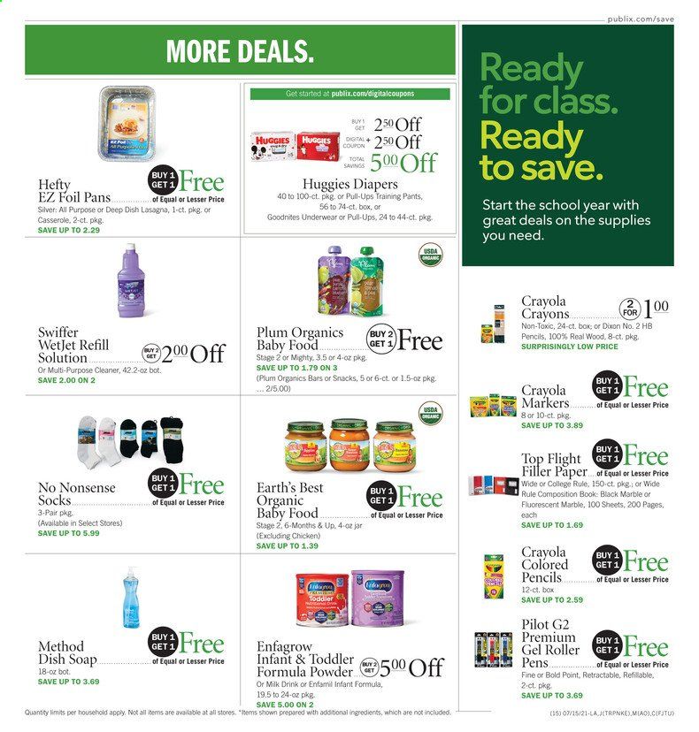 Publix (AL, FL, GA, NC, SC, TN) Weekly Ad Flyer July 15 to July 21