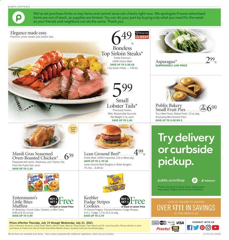 Publix (AL, FL, GA, NC, SC, TN) Weekly Ad Flyer July 15 to July 21