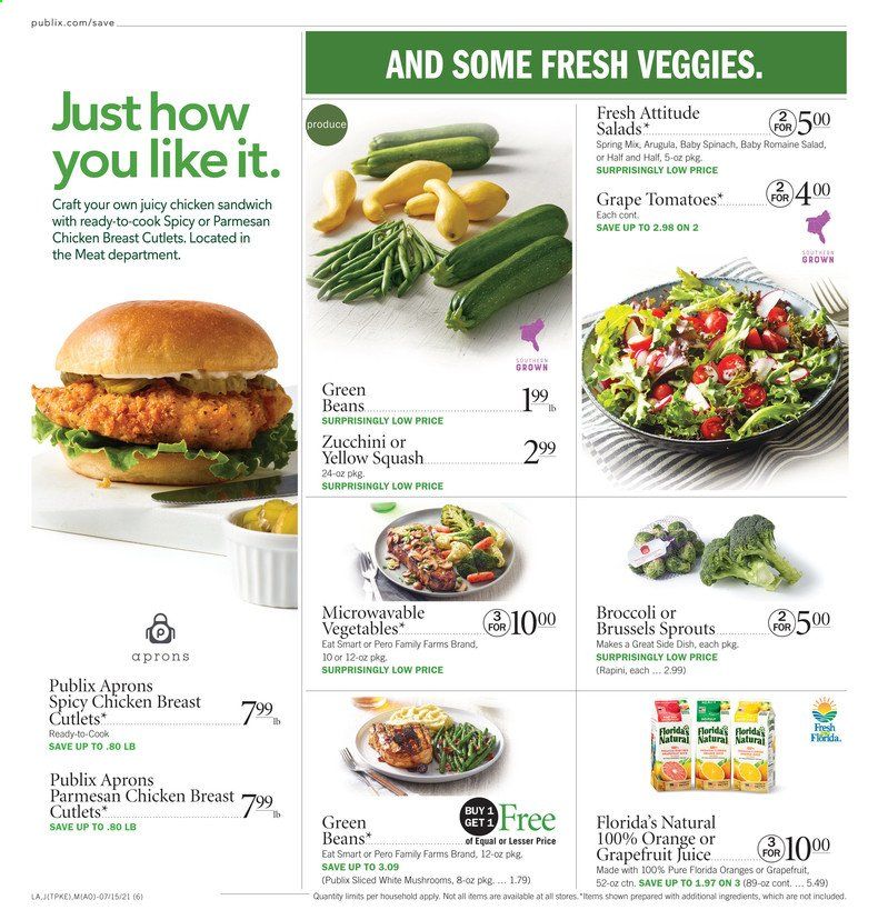 Publix (AL, FL, GA, NC, SC, TN) Weekly Ad Flyer July 15 to July 21