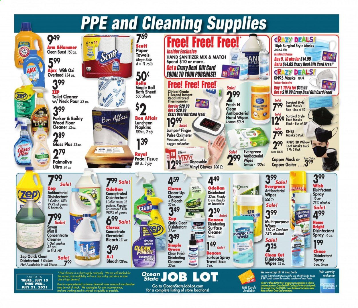 Ocean State Job Lot (CT, MA, ME, NH, NJ, NY, RI) Weekly Ad Flyer July 15 to July 21
