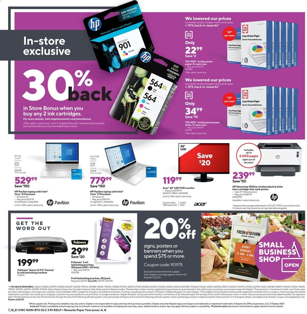 Staples Weekly Ad Flyer July 18 to July 24
