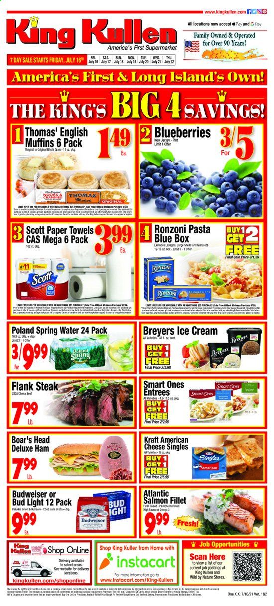 King Kullen (NY) Weekly Ad Flyer July 16 to July 22