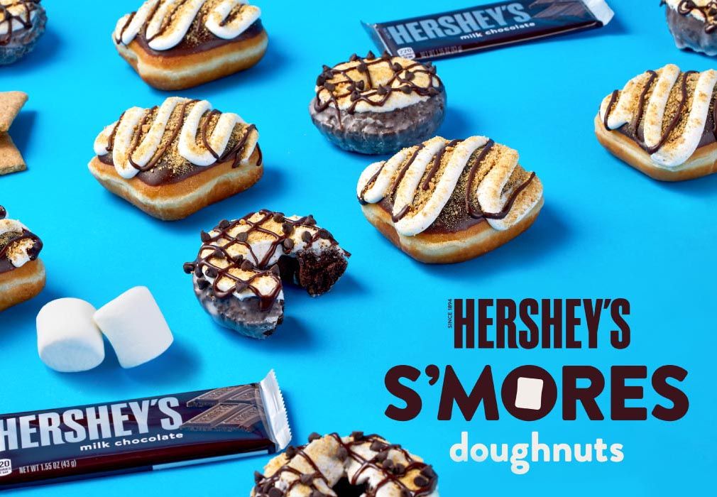 Krispy Kreme Rolls Out 2 New Hershey’s S’mores Doughnuts Krispy Kreme Rolls Out 2 New Hershey’s S’mores Doughnuts