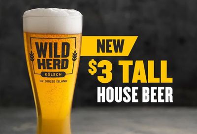 Buffalo Wild Wings Offers $3 Tall House Beer with the Wild Herd Kölsch by Goose Island
