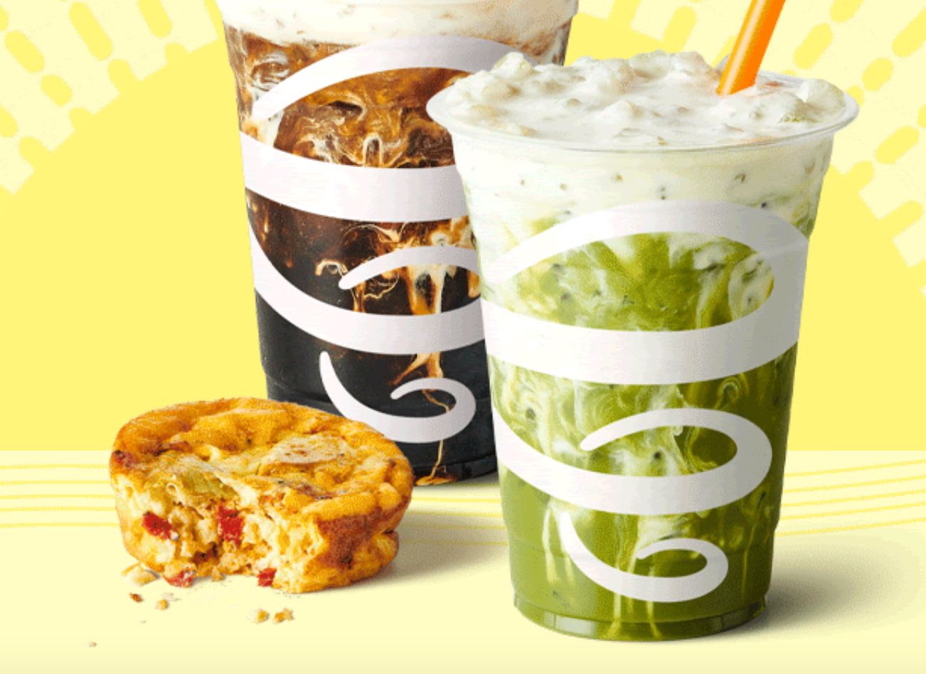 Get a Free Breakfast Item at Jamba When You Buy a Gotcha Matcha or Bold 'n Cold Brew Coffee Twice in a Week (In-app or Online Only) Get a Free Breakfast Item at Jamba When You Buy a Gotcha Matcha or Bold 'n Cold Brew Coffee Twice in a Week (In-app or Online Only)