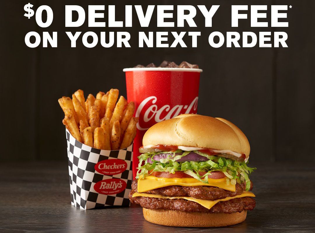 Get a Free Delivery Fee with $20+ Orders from Checkers and Rally’s on Postmates, GrubHub and Uber Eats Get a Free Delivery Fee with $20+ Orders from Checkers and Rally’s on Postmates, GrubHub and Uber Eats