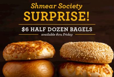 Four Days Only: Get a Half Dozen Bagels for $6 at Einstein Bros. Bagels if You’re a Shmear Society Member  