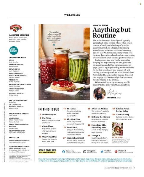 Hannaford (MA, ME, NH, NY, VT) Weekly Ad Flyer October 1 to October 8