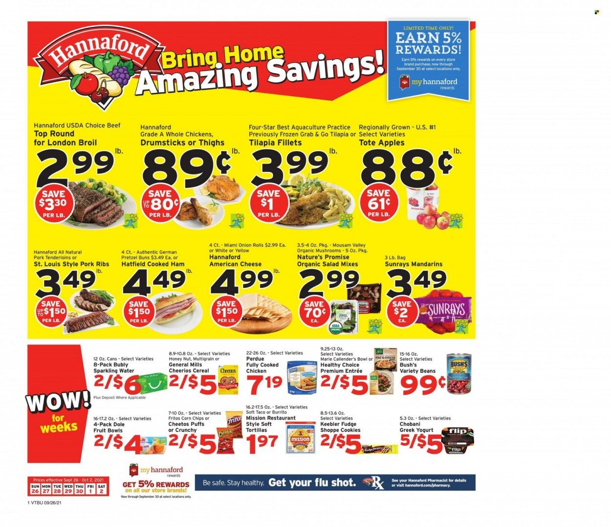Hannaford (VT) Weekly Ad Flyer October 1 to October 8