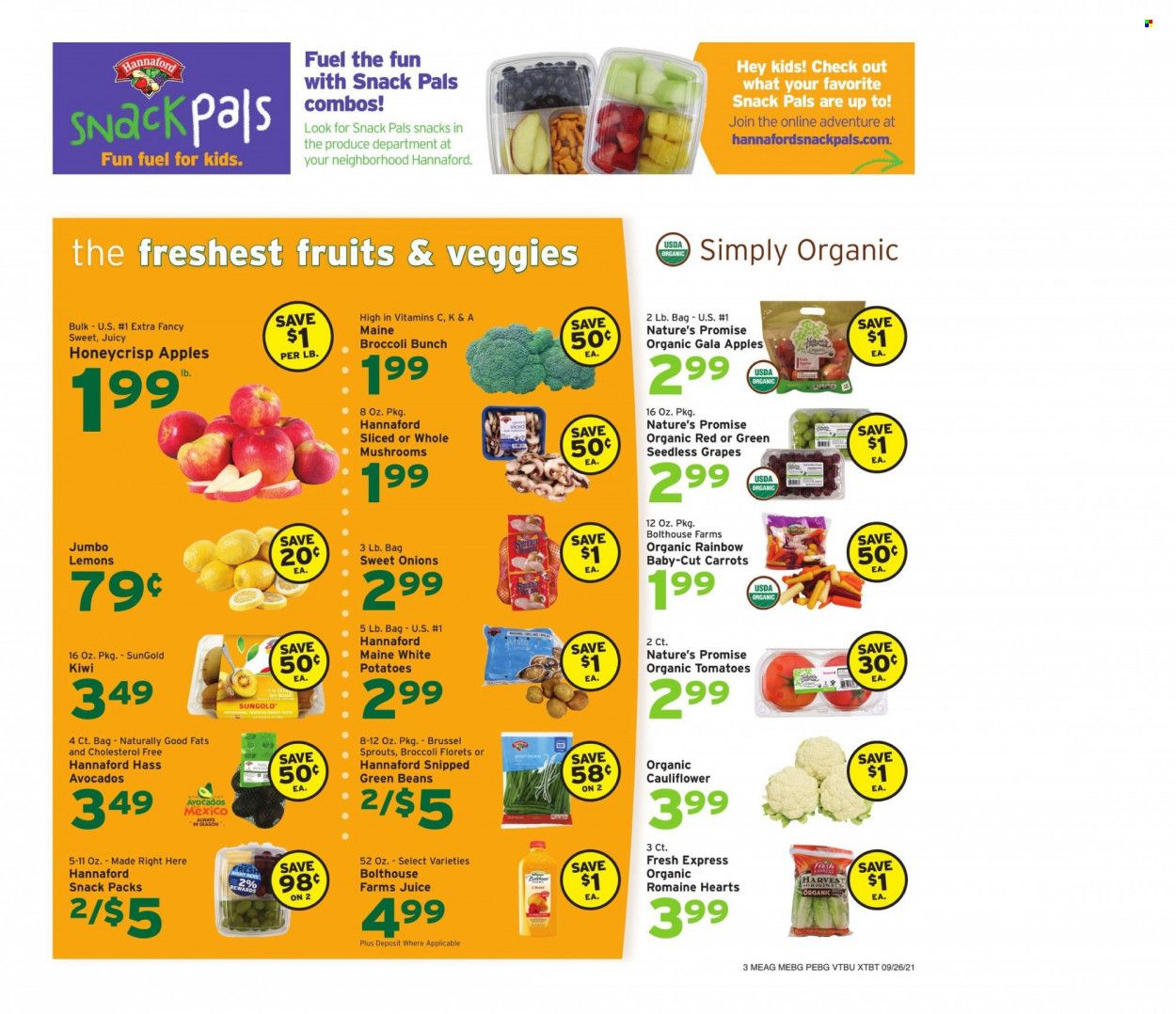 Hannaford (VT) Weekly Ad Flyer October 1 to October 8