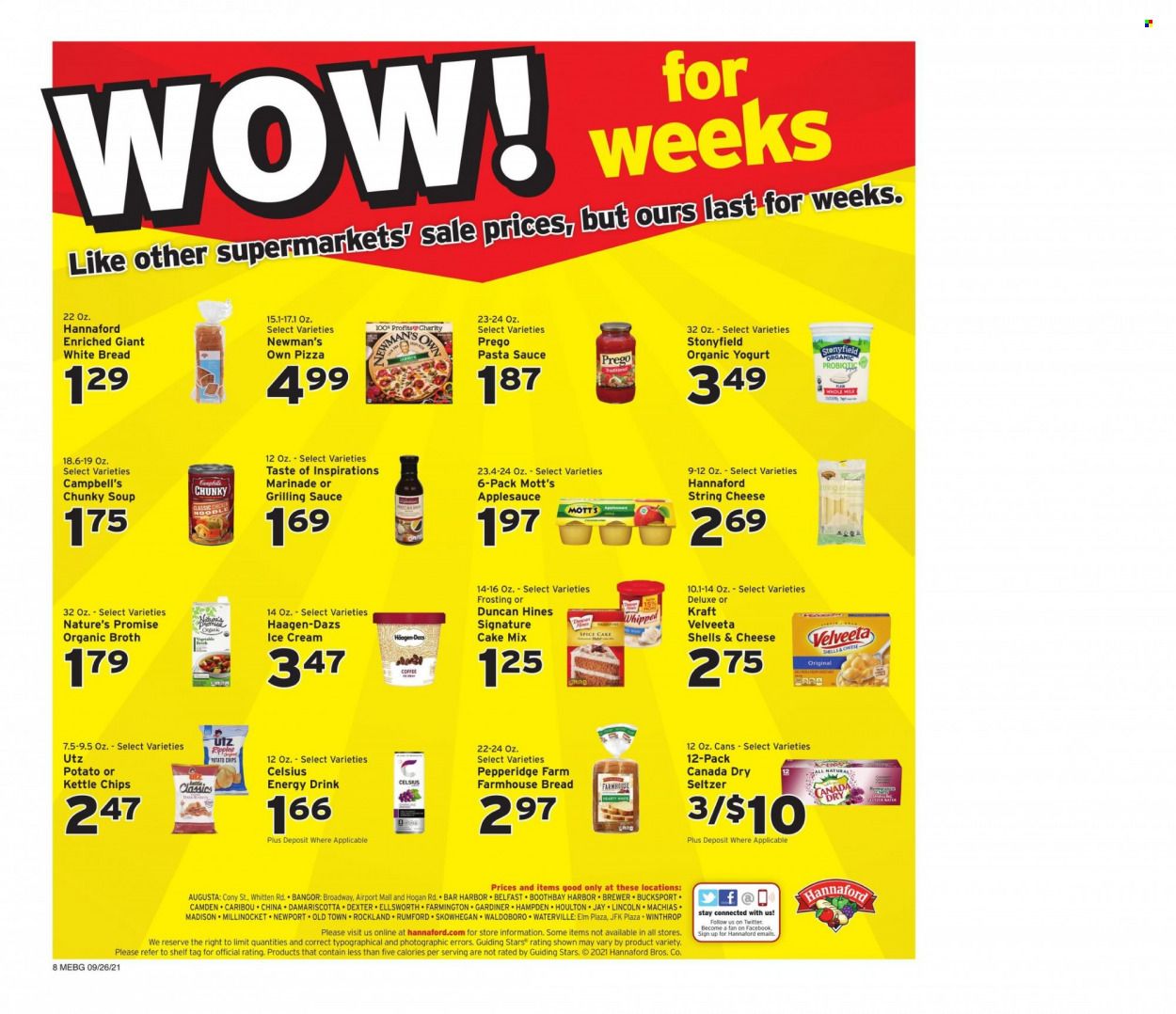 Hannaford (ME) Weekly Ad Flyer October 1 to October 8