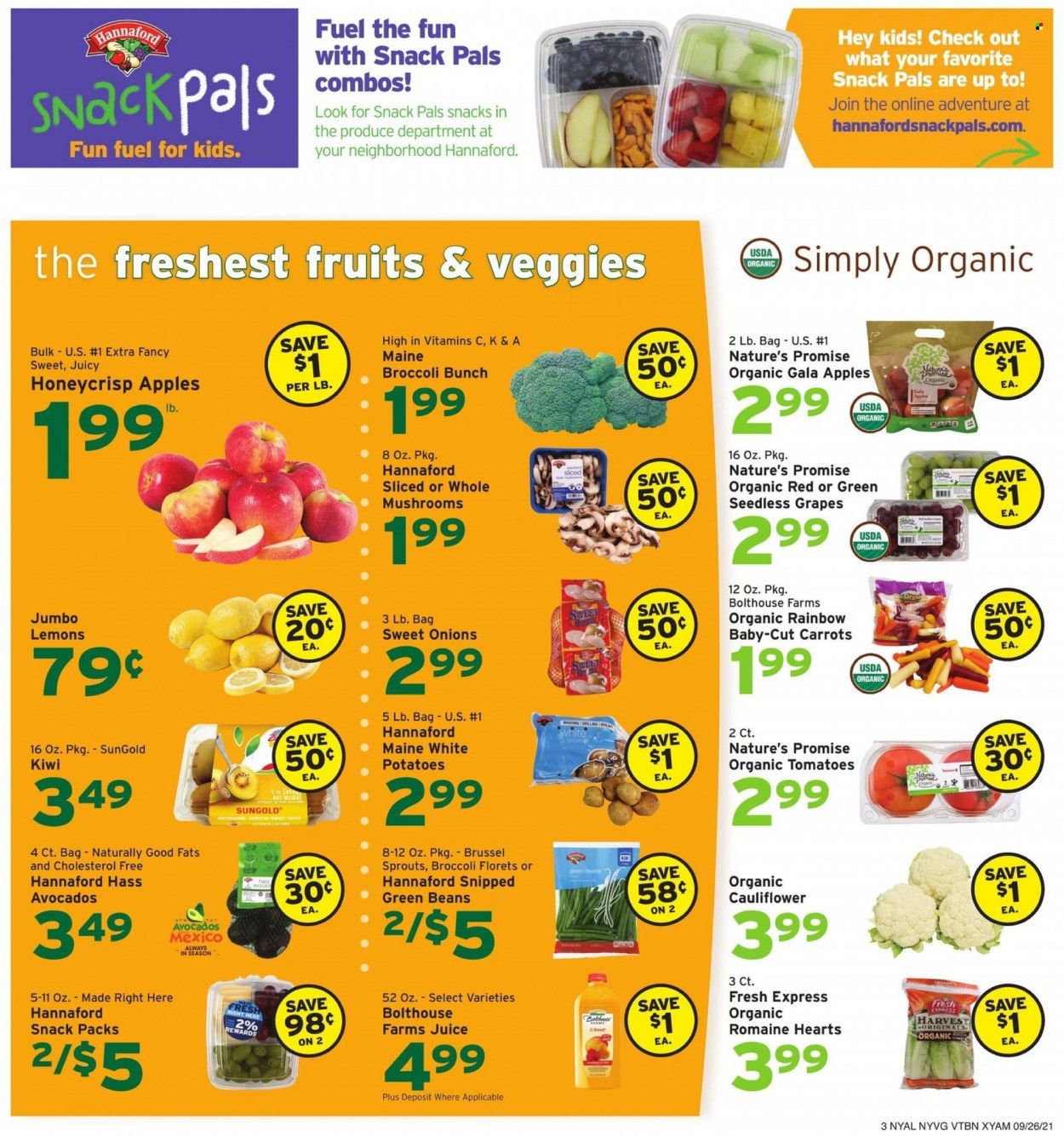 Hannaford (NY) Weekly Ad Flyer October 1 to October 8