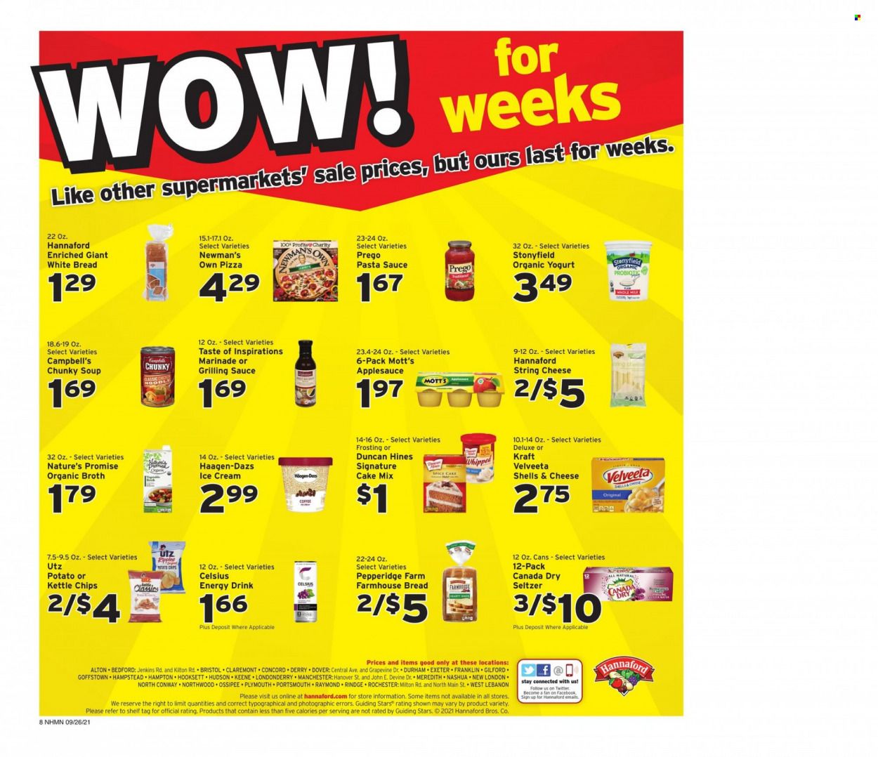 Hannaford (NH) Weekly Ad Flyer October 1 to October 8