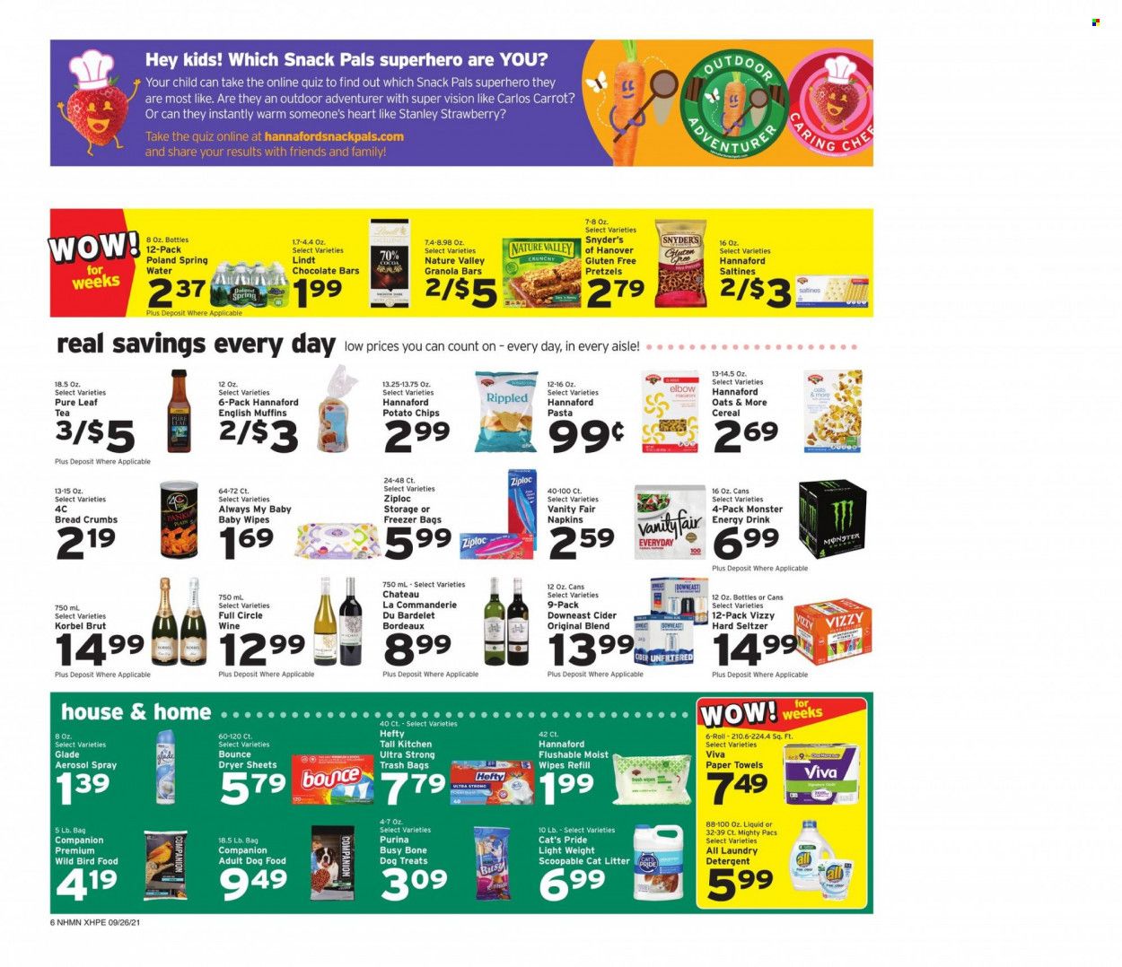 Hannaford (NH) Weekly Ad Flyer October 1 to October 8