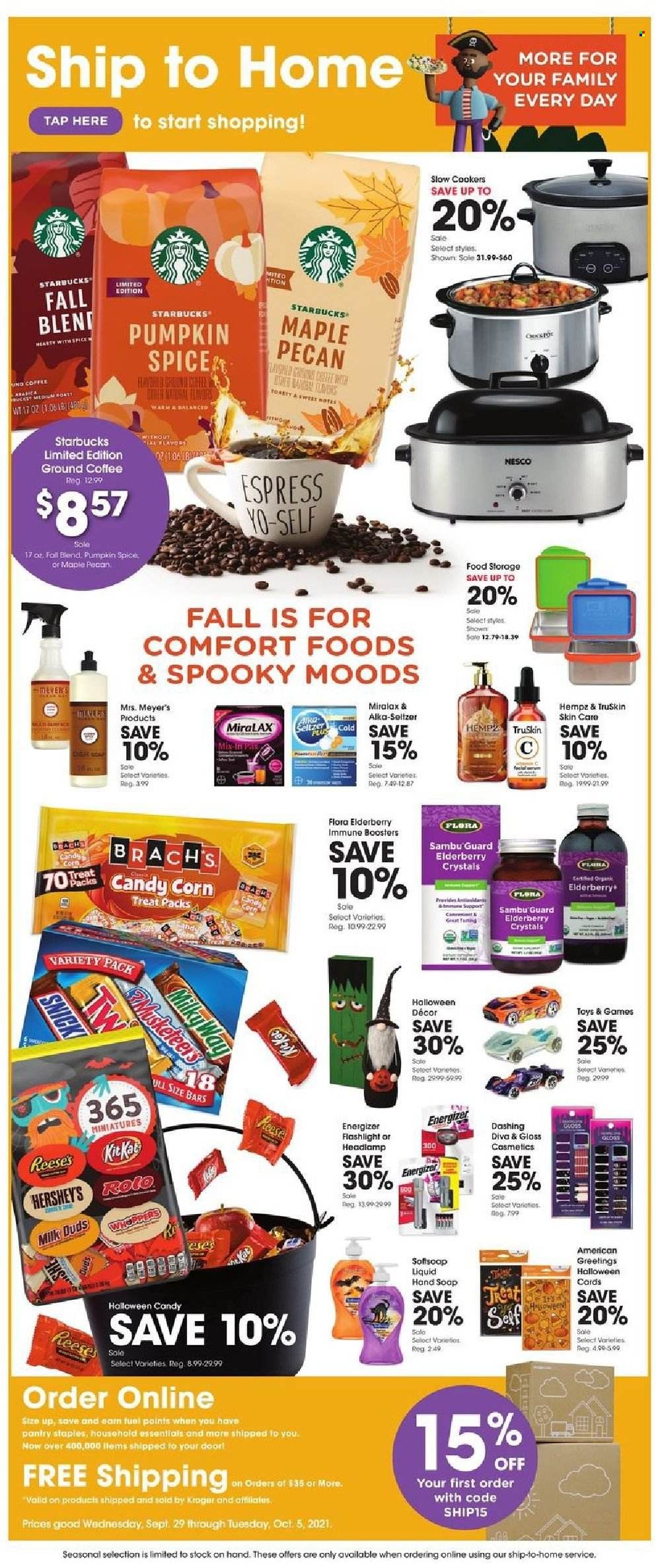 Kroger (GA, IL, LA, MI, OK, SC, TN, TX, VA) Weekly Ad Flyer October 1 to October 8