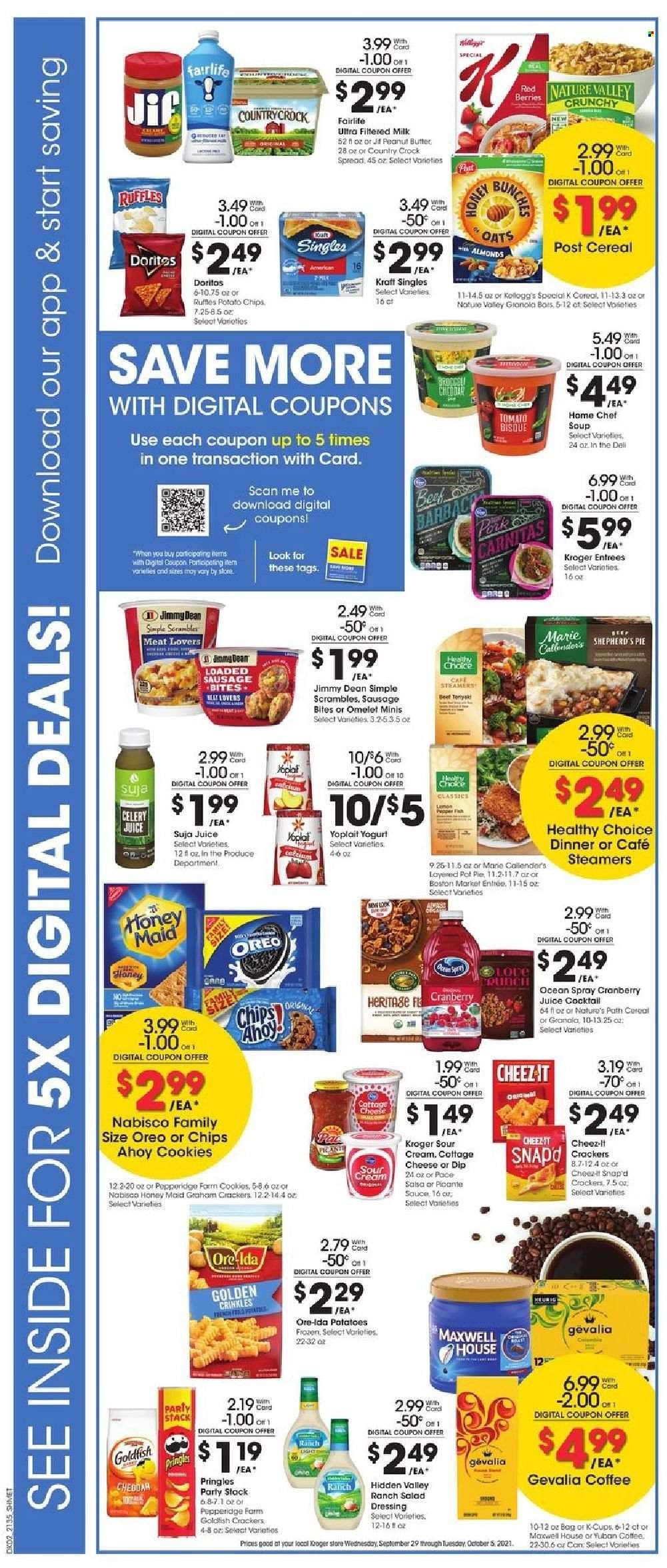 Kroger (GA, IL, LA, MI, OK, SC, TN, TX, VA) Weekly Ad Flyer October 1 to October 8