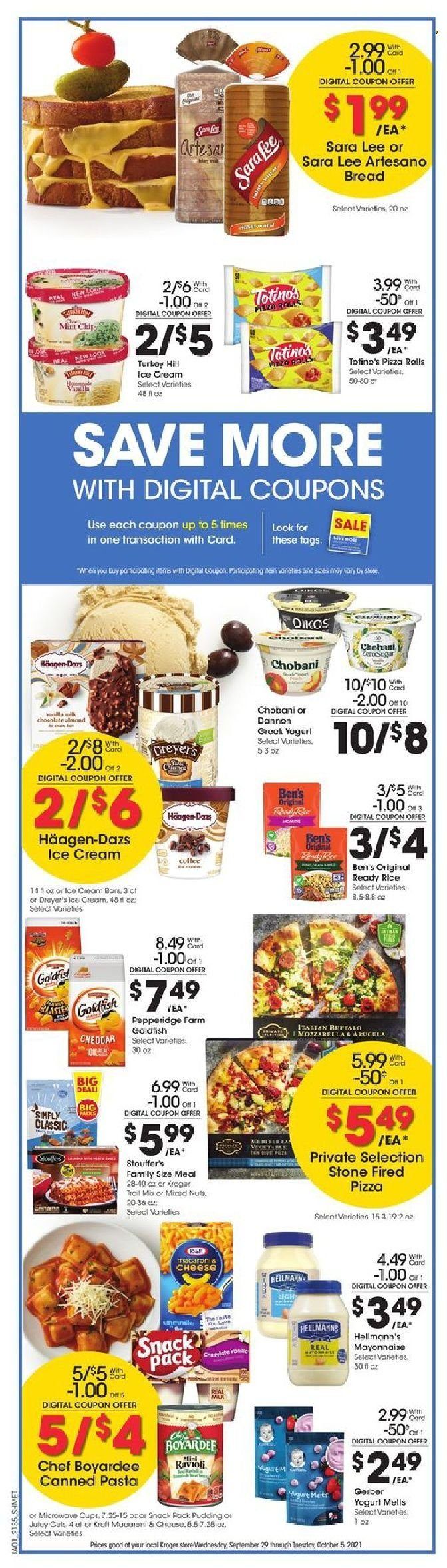 Kroger (GA, IL, LA, MI, OK, SC, TN, TX, VA) Weekly Ad Flyer October 1 to October 8
