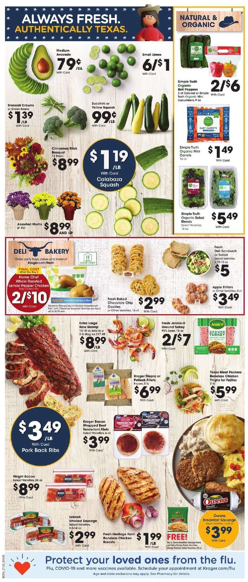 Kroger (GA, IL, LA, MI, OK, SC, TN, TX, VA) Weekly Ad Flyer October 1 to October 8