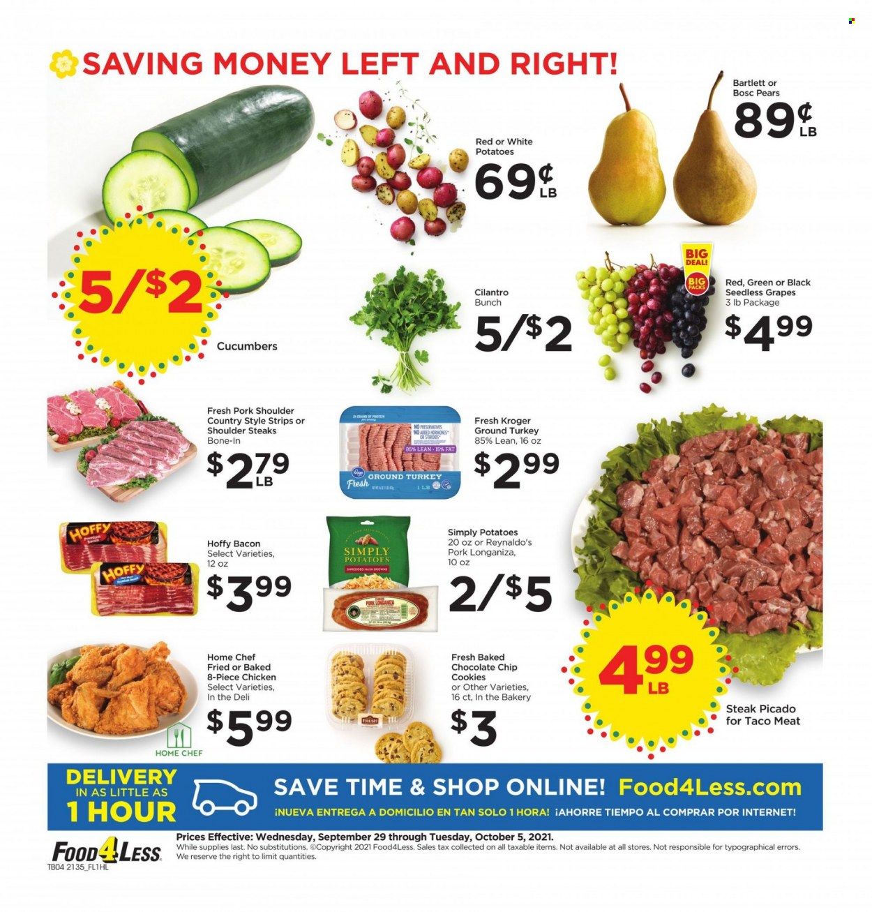 Food 4 Less (CA) Weekly Ad Flyer October 1 to October 8