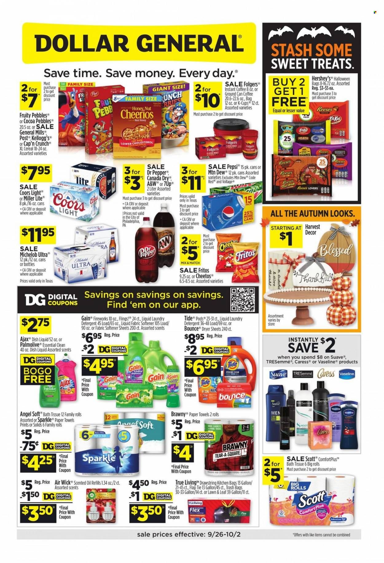Dollar General (TX) Weekly Ad Flyer October 2 to October 9