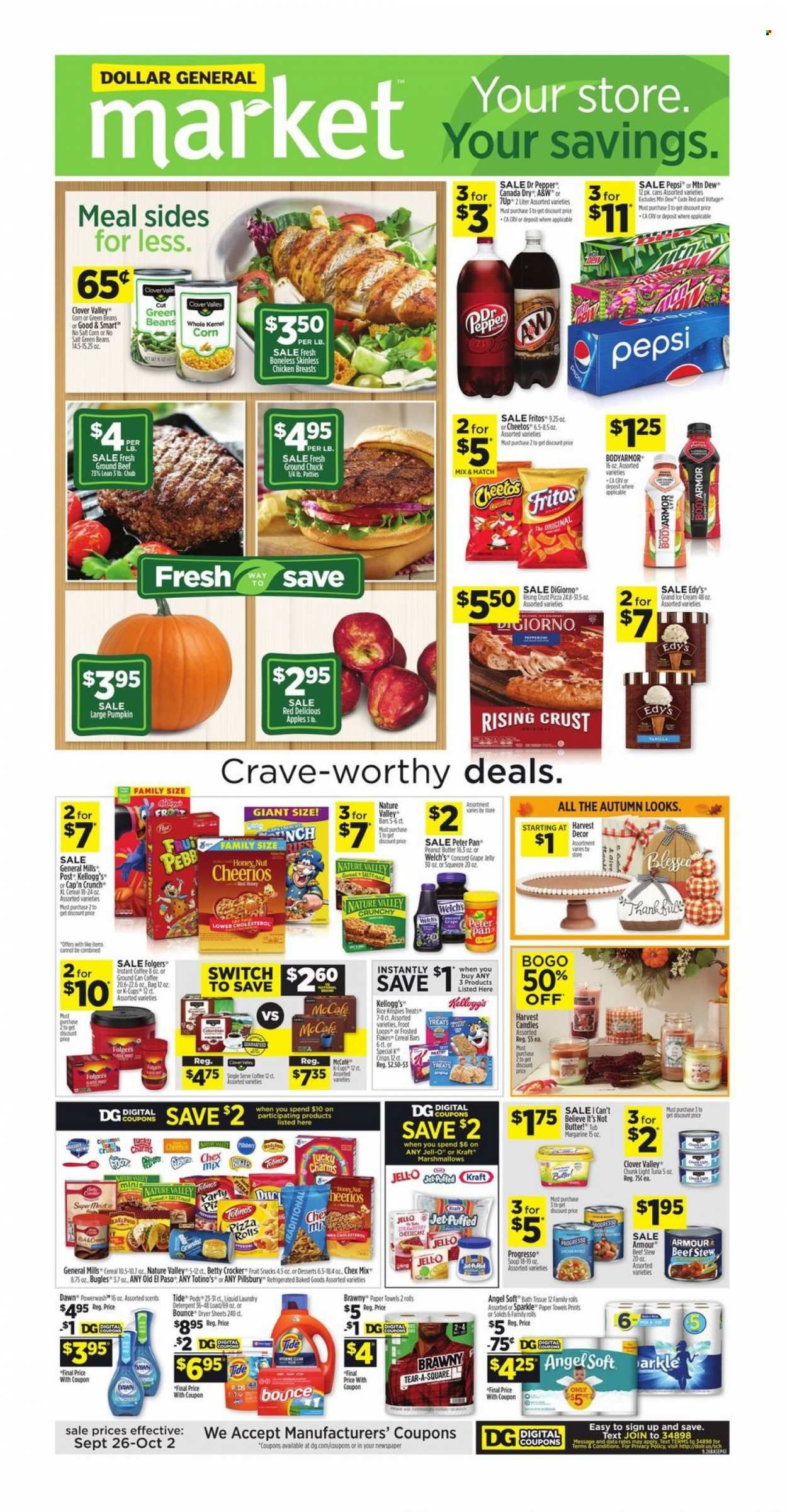 Dollar General (IN, OH) Weekly Ad Flyer October 2 to October 9