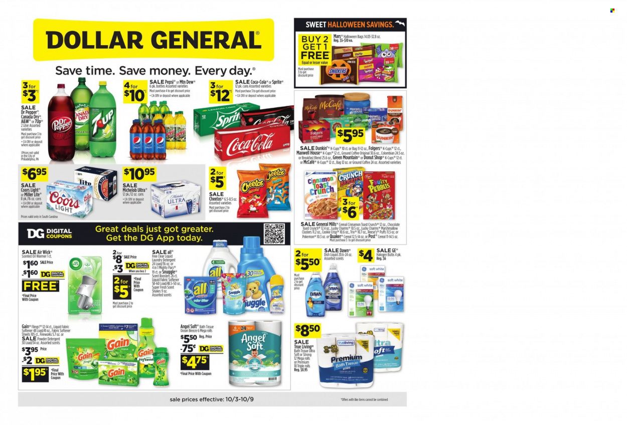 Dollar General (SC) Weekly Ad Flyer October 4 to October 11
