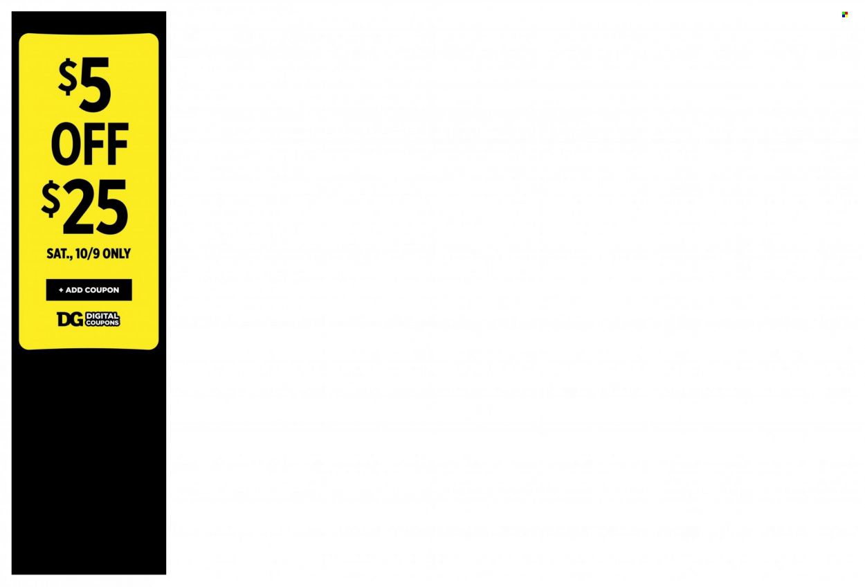 Dollar General (SC) Weekly Ad Flyer October 4 to October 11