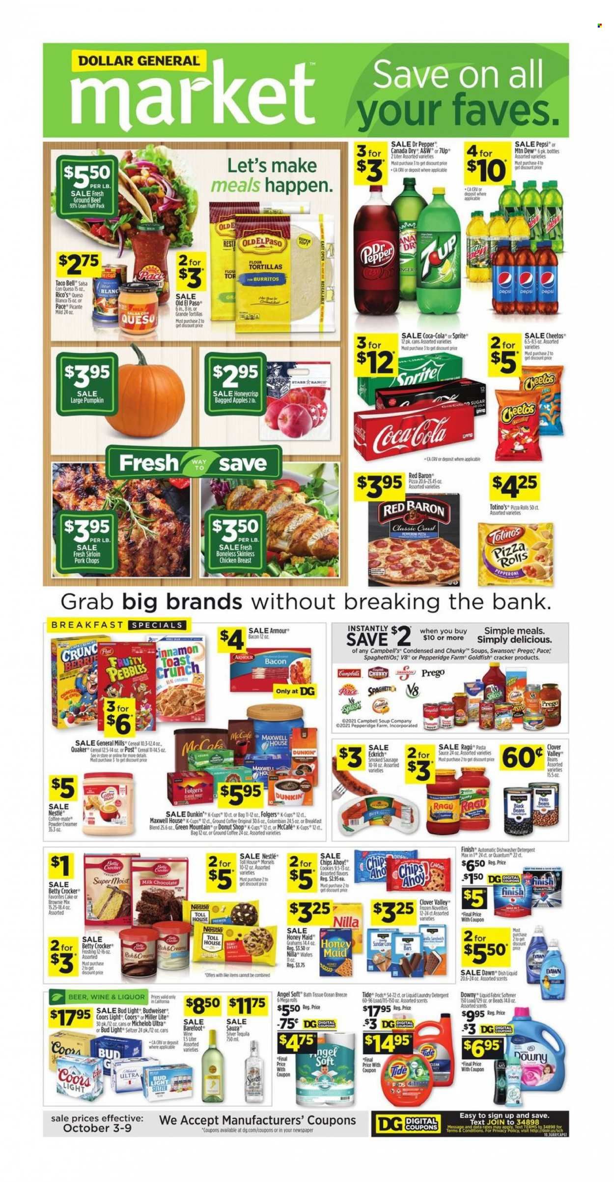 Dollar General (CA) Weekly Ad Flyer October 4 to October 11
