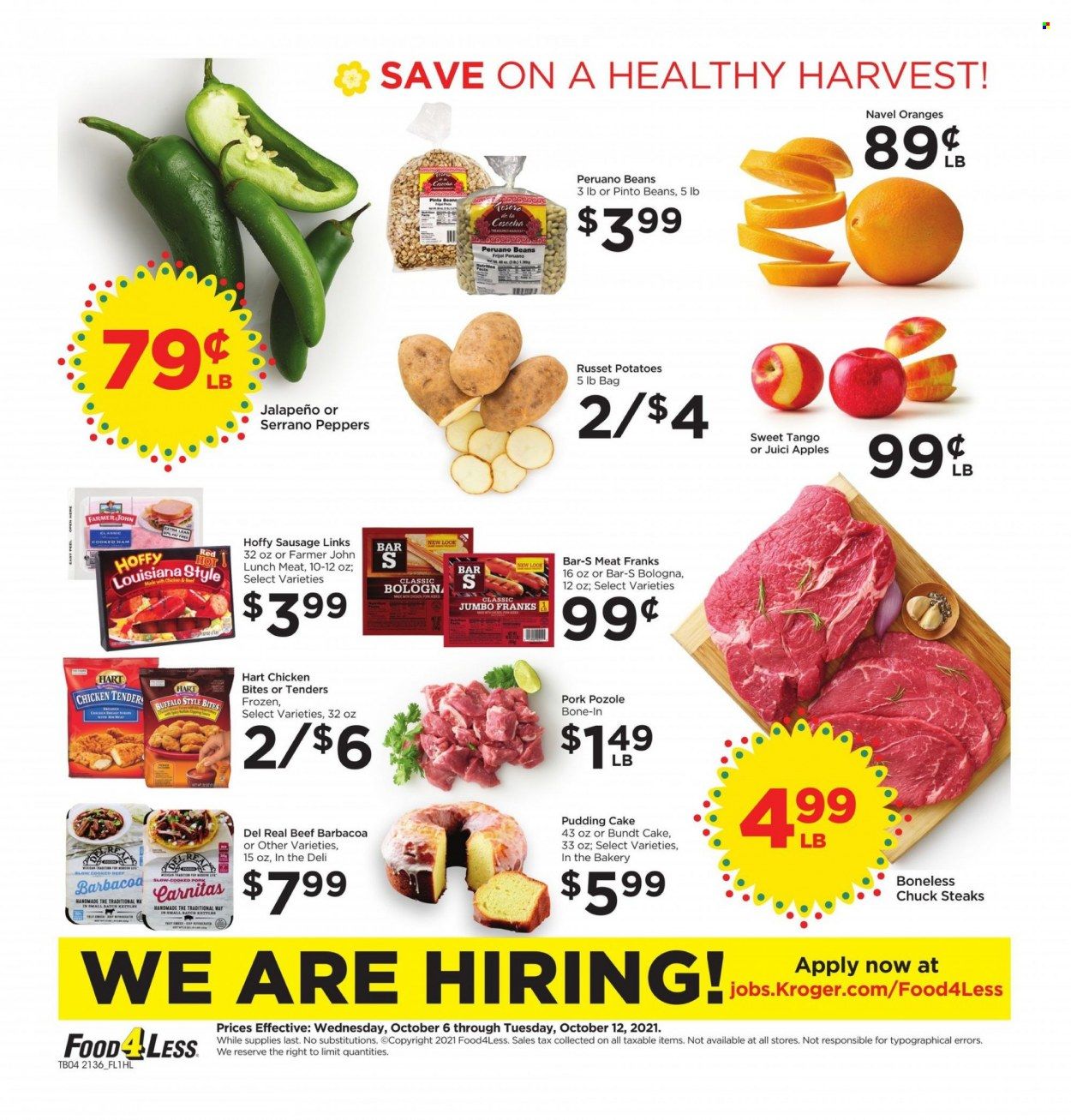 Food 4 Less (CA) Weekly Ad Flyer October 6 to October 13