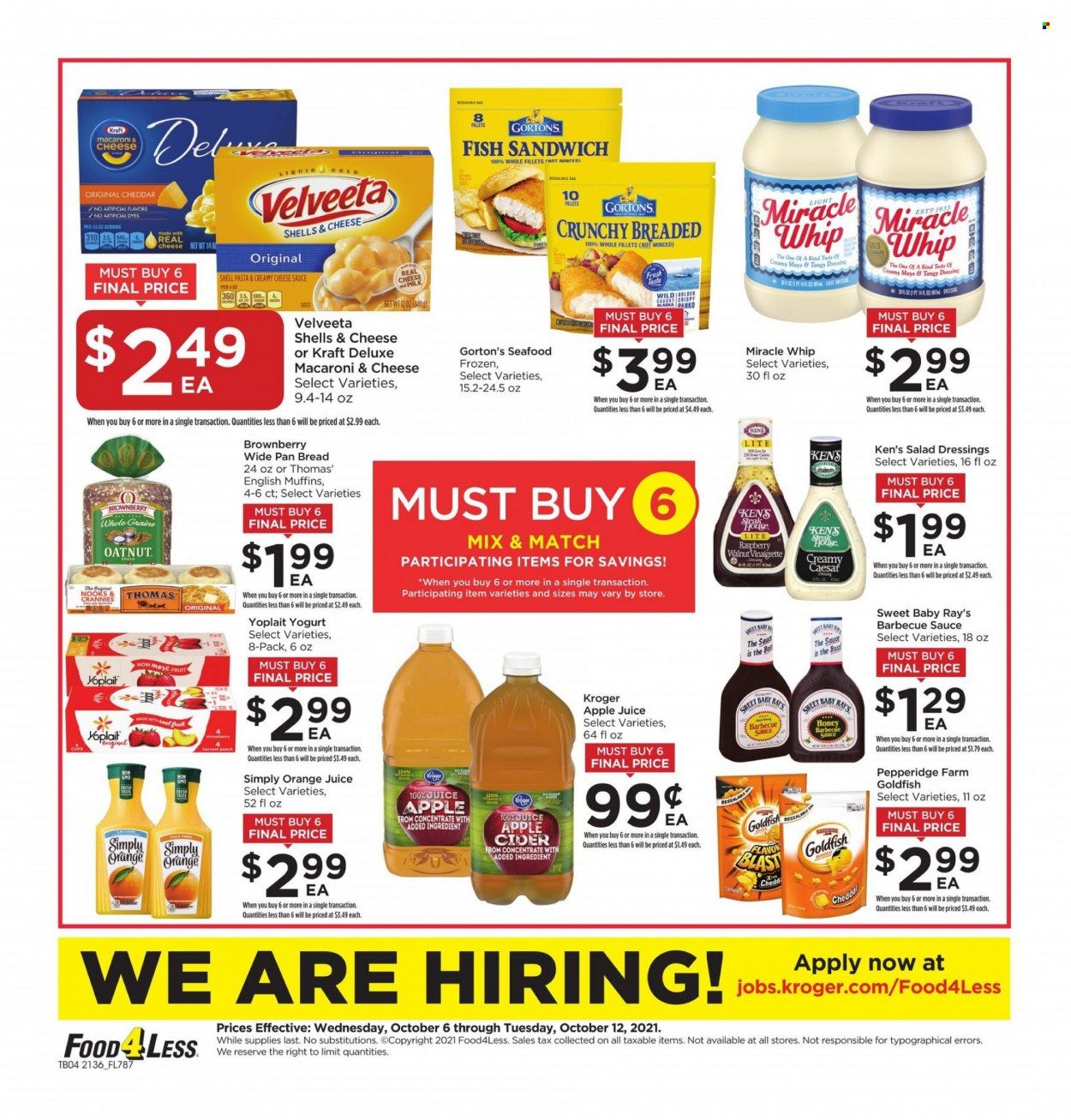 Food 4 Less (IN) Weekly Ad Flyer October 6 to October 13