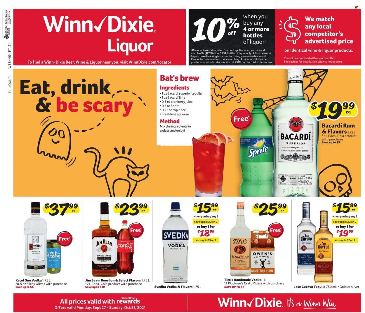 Winn Dixie (AL, FL, GA, LA) Weekly Ad Flyer October 6 to October 13