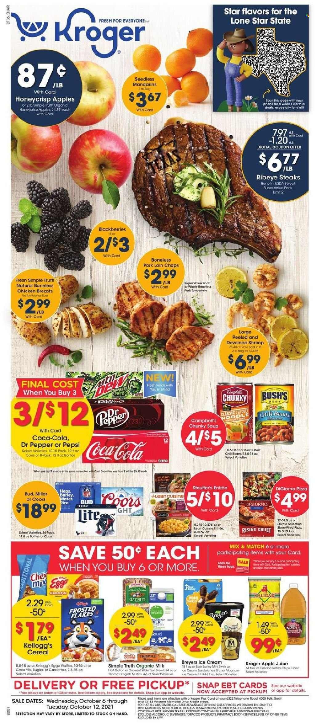 Kroger (GA, IL, LA, MI, OK, SC, TN, TX, VA) Weekly Ad Flyer October 6 to October 13