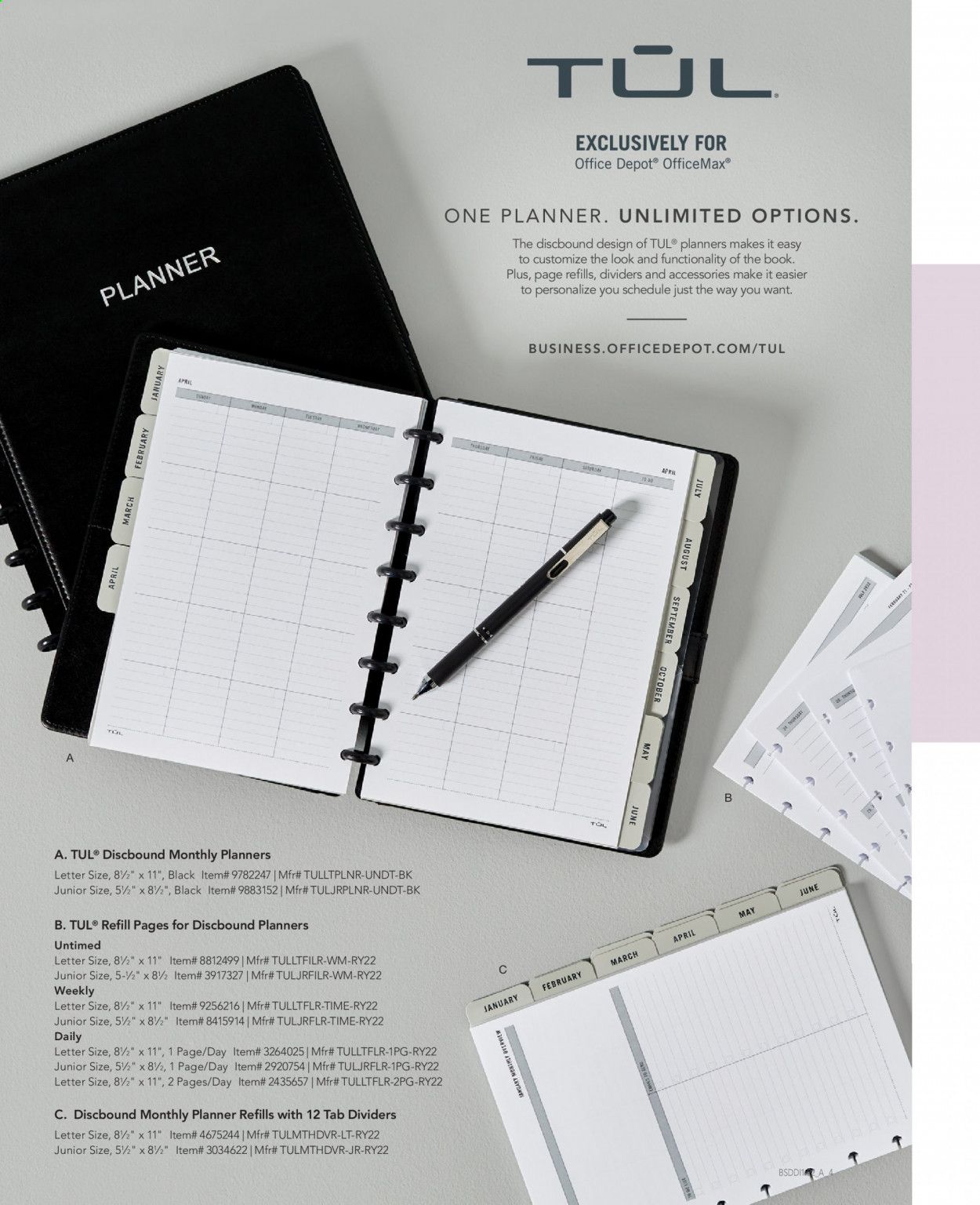 Office DEPOT Calendars & Planners 2022 Promotions & Flyer Specials January 2023