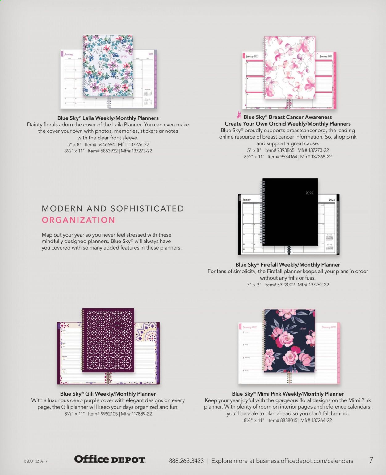 Office DEPOT Calendars & Planners 2022 Promotions & Flyer Specials January 2023