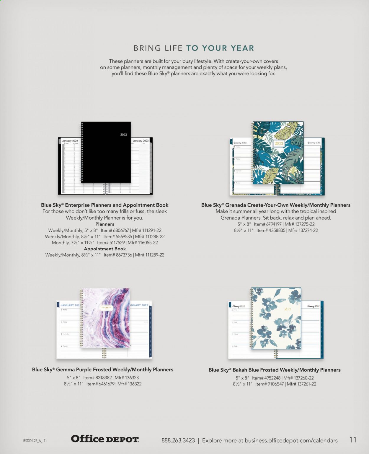 Office DEPOT Calendars & Planners 2022 Promotions & Flyer Specials January 2023