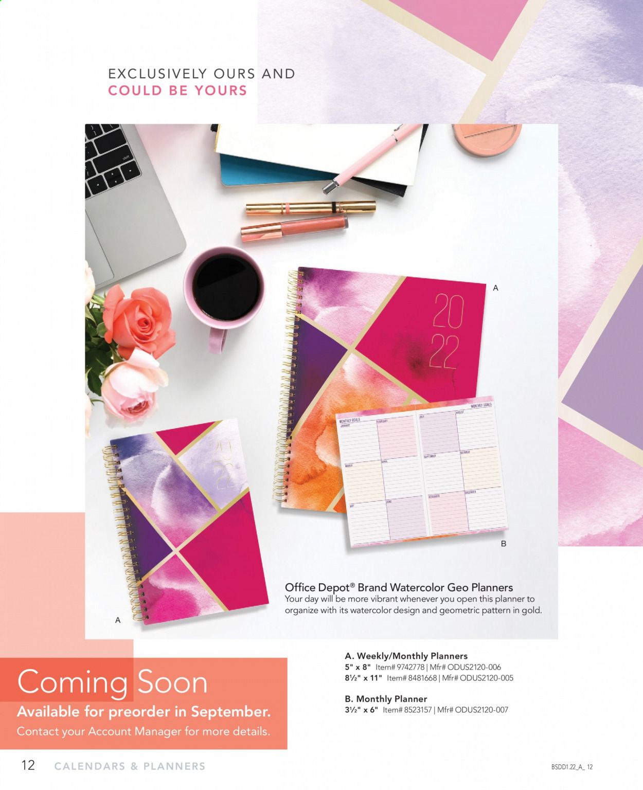 Office DEPOT Calendars & Planners 2022 Promotions & Flyer Specials January 2023