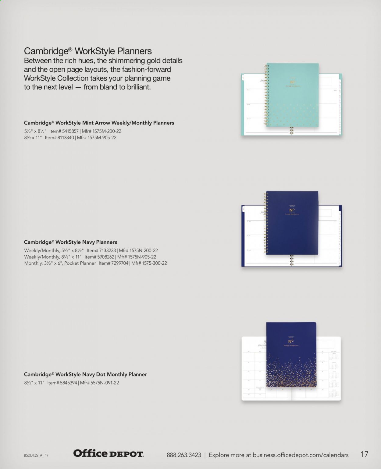 Office DEPOT Calendars & Planners 2022 Promotions & Flyer Specials January 2023