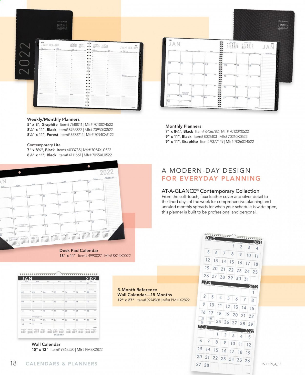 Office DEPOT Calendars & Planners 2022 Promotions & Flyer Specials January 2023
