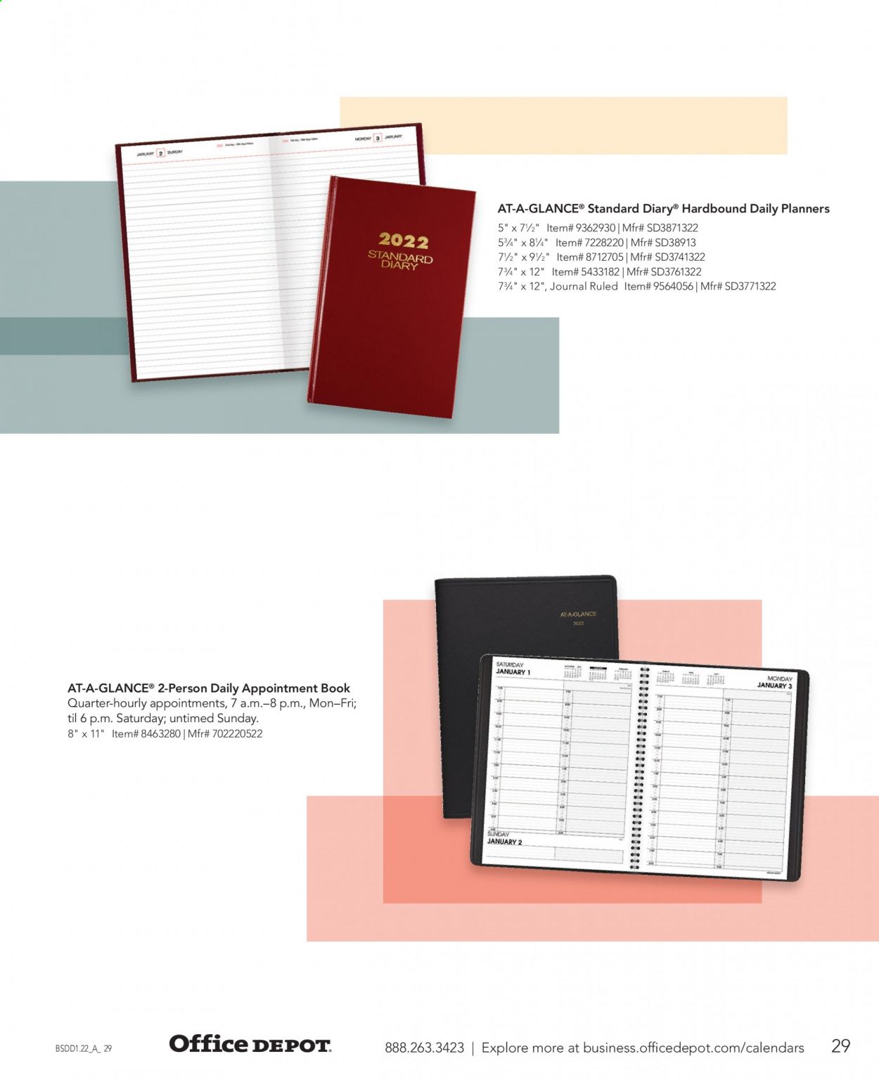 Office DEPOT Calendars & Planners 2022 Promotions & Flyer Specials January 2023