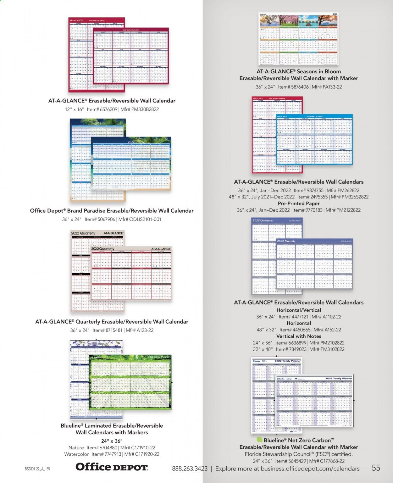 Office DEPOT Calendars & Planners 2022 Promotions & Flyer Specials January 2023
