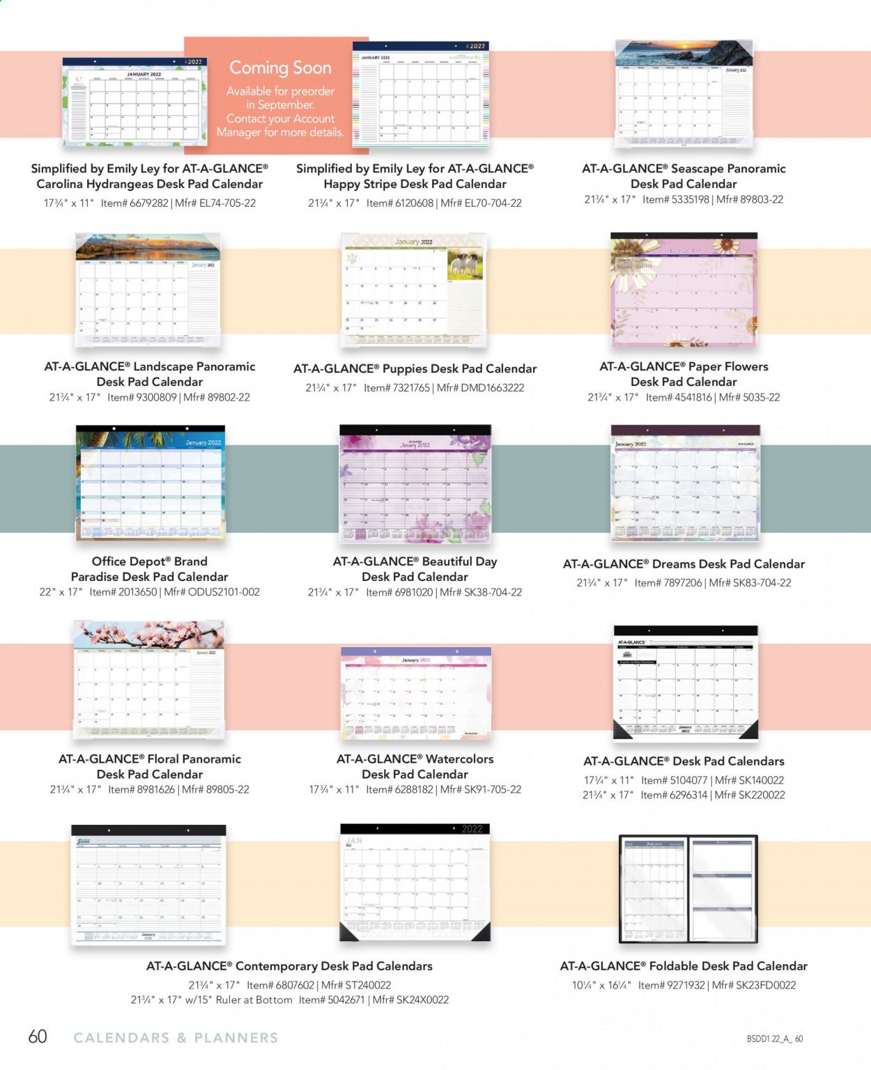 Office DEPOT Calendars & Planners 2022 Promotions & Flyer Specials January 2023